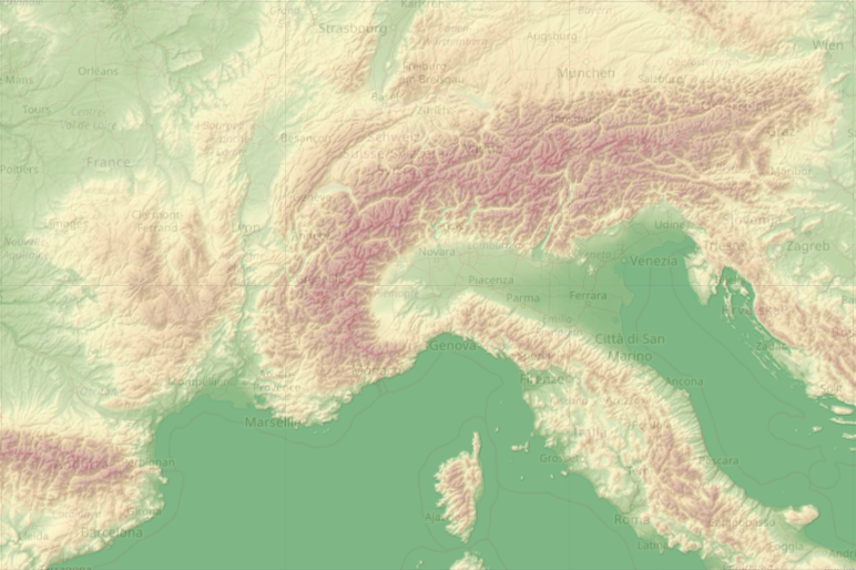 Layer tint + Hillshade